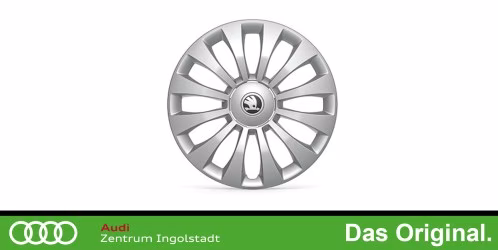 Original Skoda Fabia (III) Radzierkappen / Nabenkappen Satz "Costa" "6J X 15" 5JA071455A