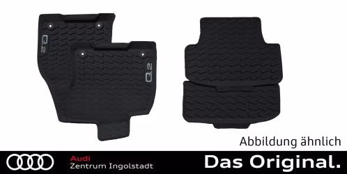 Original Audi Q2 (GA) Gummifußmatten-Set vorne + hinten 81B061501  041 + 81A061511  041
