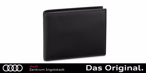 Original Audi Geldbörse Leder, Herren, schwarz 3152401000