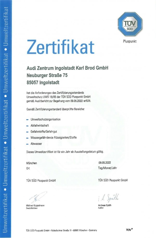 Umweltzertifikat