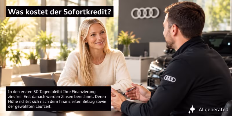Junge Frau mit Serviceberater